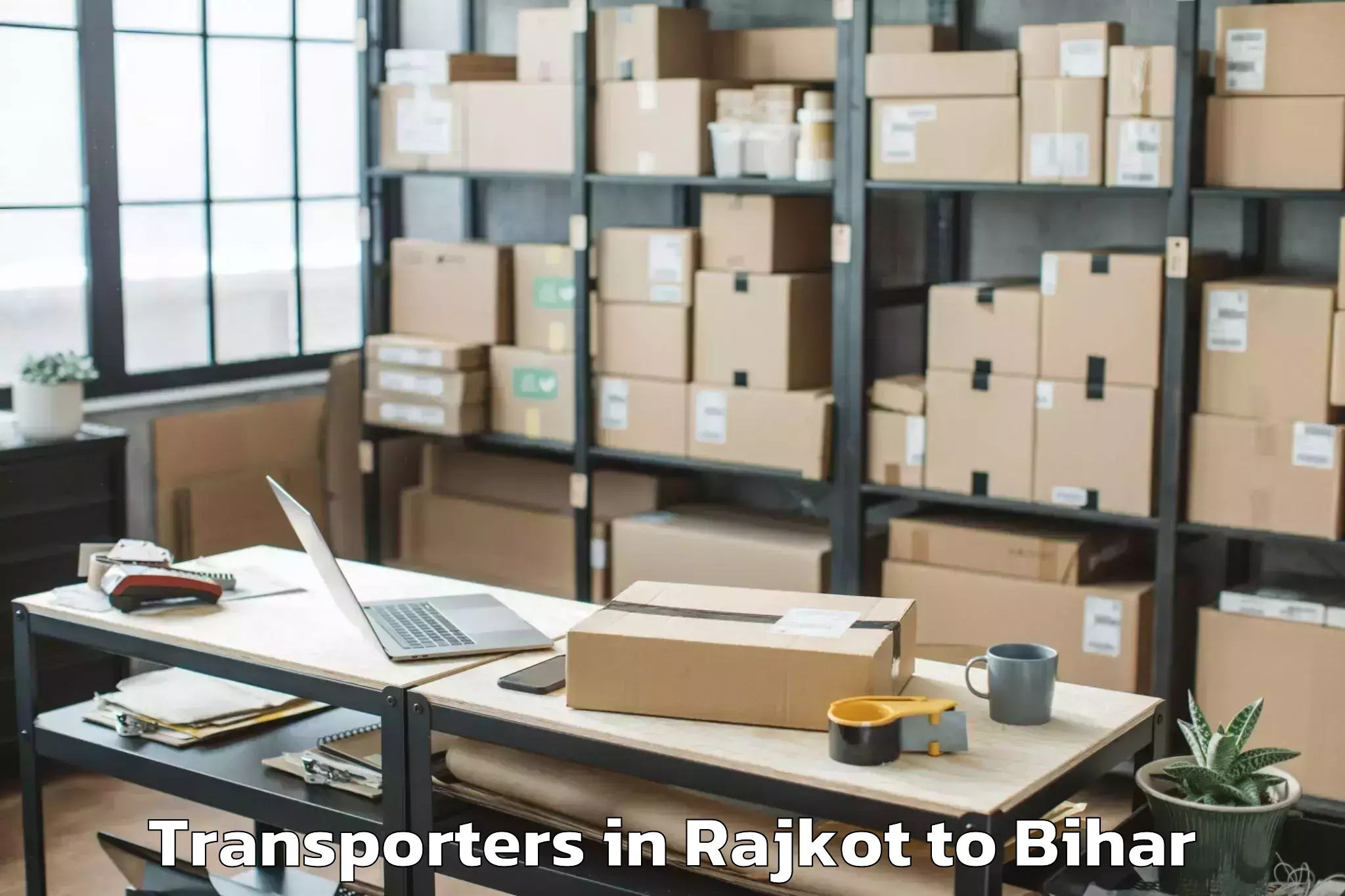 Top Rajkot to Garkha Transporters Available